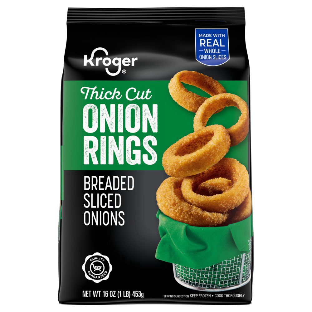 slide 1 of 1, Kroger® Thick Cut Onion Rings, 16 oz