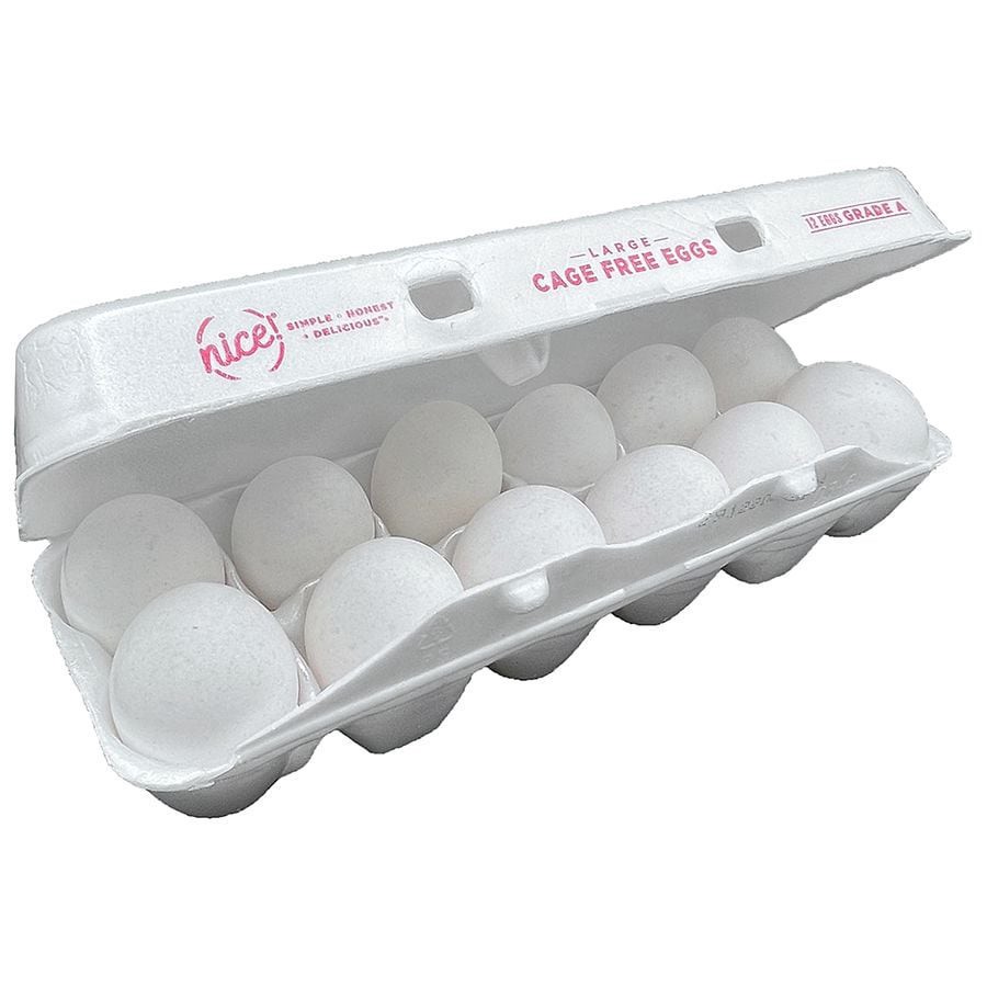 slide 4 of 4, Nice! Large Grade A Cage Free Eggs, 12 ct