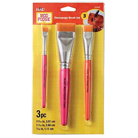 slide 2 of 4, Mod Podge Decoupage Brush Set, includes 3 ct