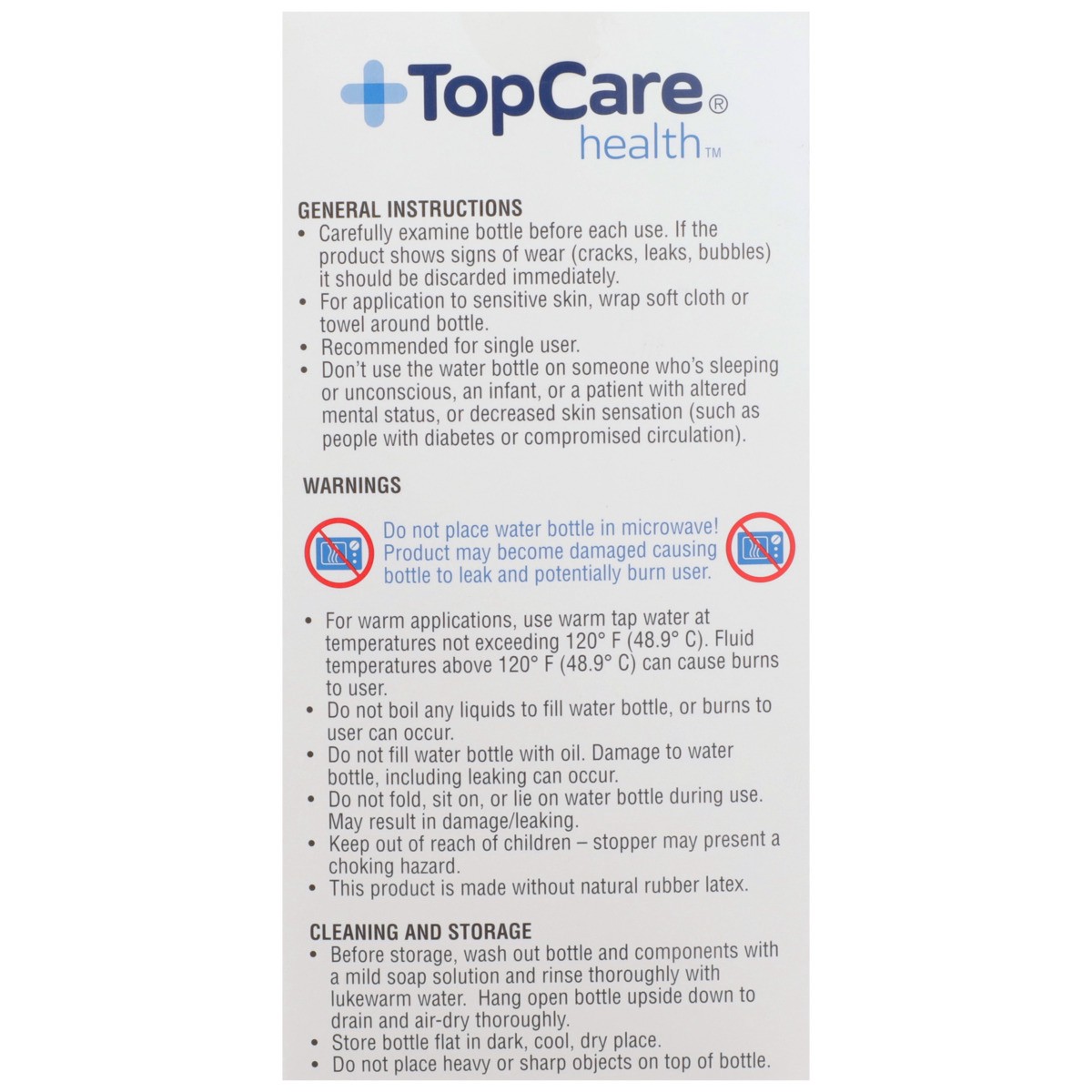 slide 9 of 11, TopCare Water Bottle - Each, 1 ct