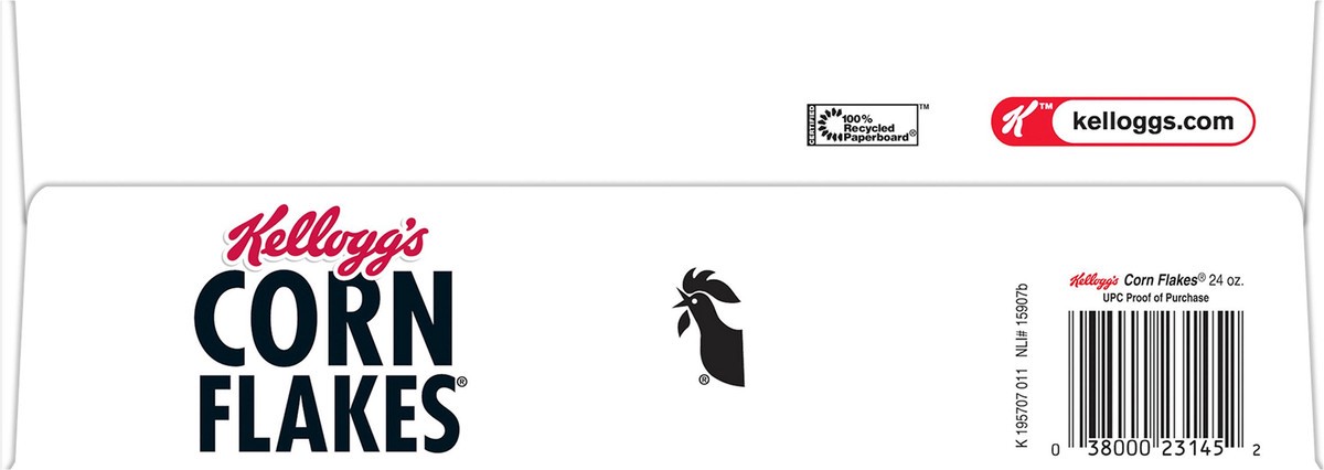 slide 4 of 13, Corn Flakes Kellogg's Corn Flakes Breakfast Cereal Original, Kids Cereal, 24 oz, 24 oz