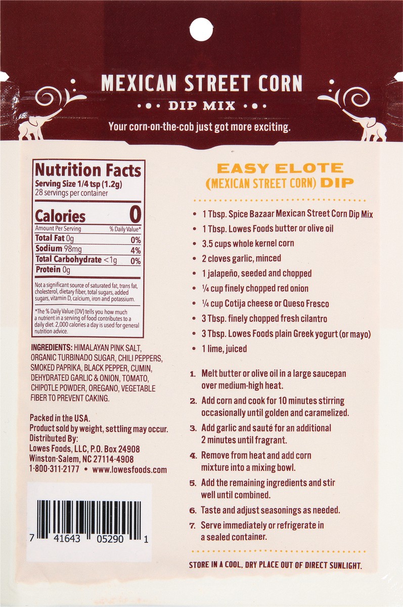 slide 12 of 14, The Spice Bazaar Mexican Street Corn Dip Mix 1.2 oz, 1.2 oz