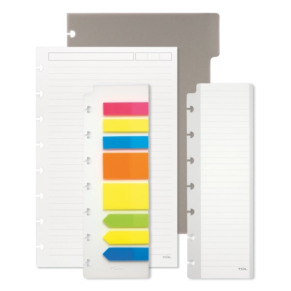 slide 1 of 1, TUL Custom Note-Taking System Discbound Starter Kit, Junior Size, Assorted Colors, 1 ct