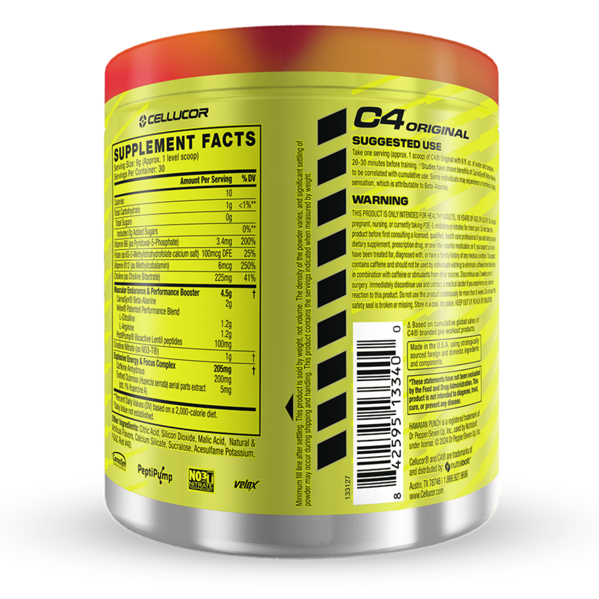 slide 2 of 5, C4 Sport Original Fruit Juicy Red Pre-Workout 9.5 oz, 9.5 oz