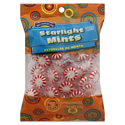 slide 1 of 1, Hill Country Fare Starlight Mints, 9 oz