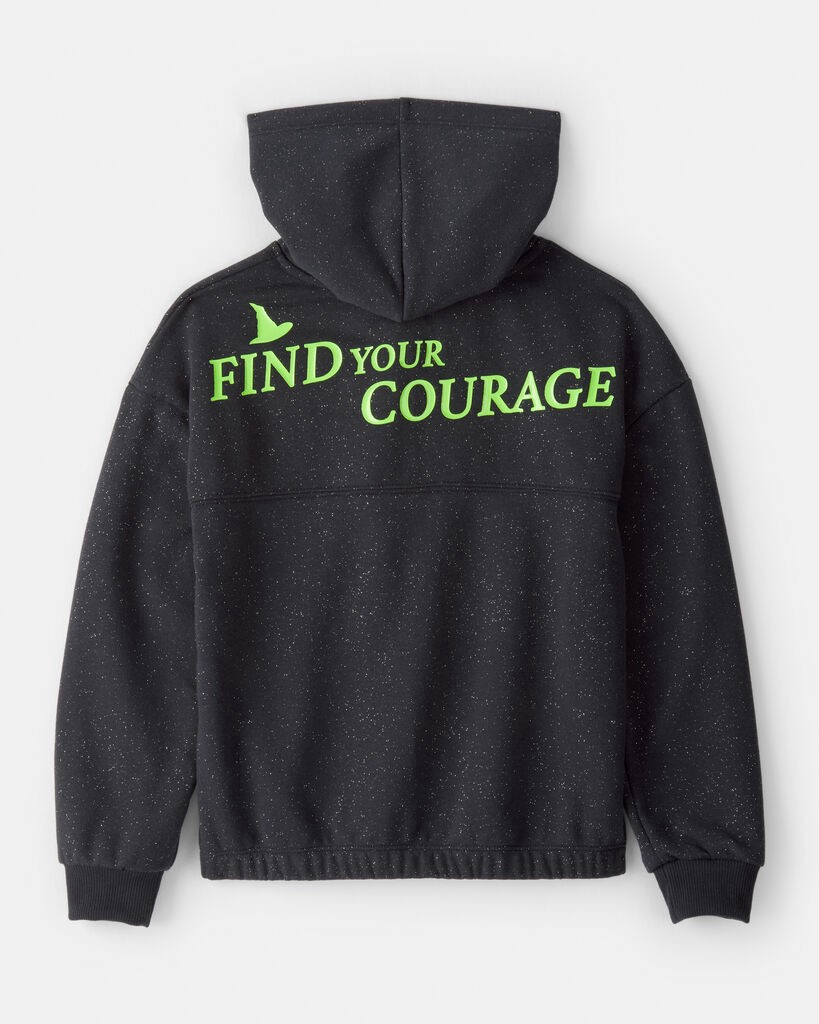slide 4 of 5, Oshkosh Girls Wicked Elphaba Sparkle Hoodie - Black Grey 10, 1 ct