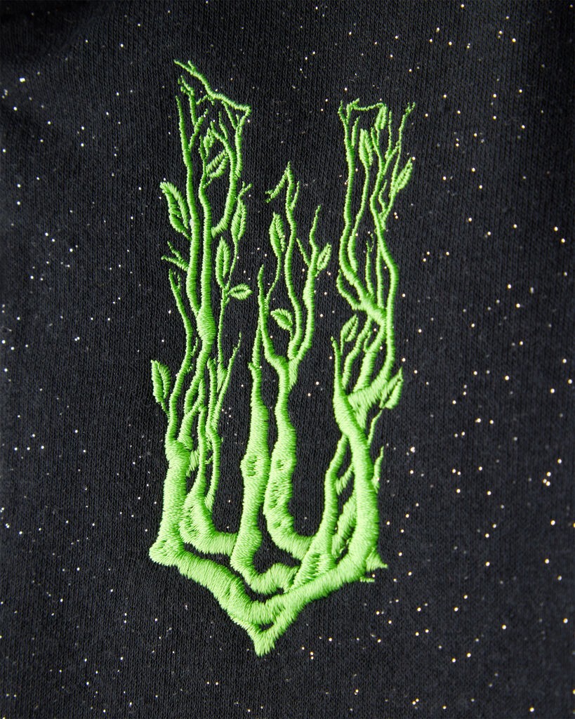 slide 3 of 5, Oshkosh Girls Wicked Elphaba Sparkle Hoodie - Black Grey 10, 1 ct