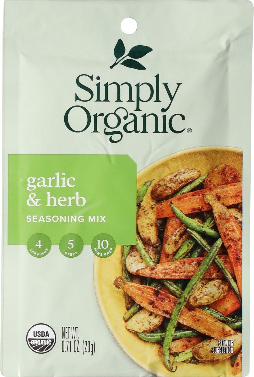 slide 7 of 9, Simply Organic Garlic/Herb Veg Season Mix Org, 0.71 oz