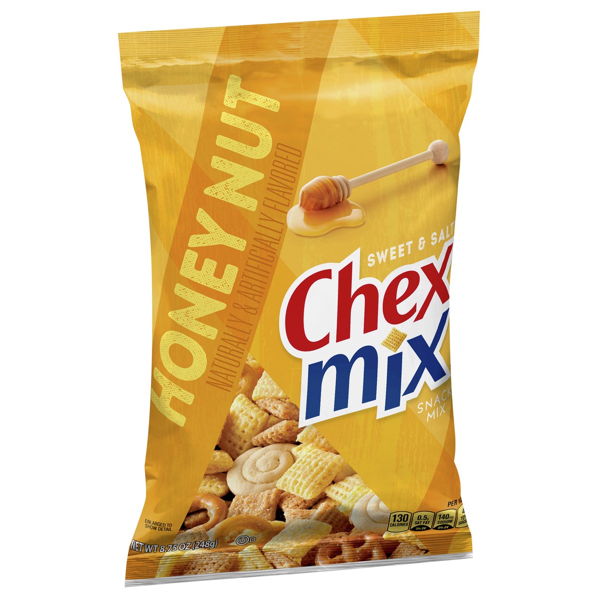 slide 8 of 13, Chex Mix Snack Party Mix, Honey Nut, Sweet Salty Pub Mix Snack Bag, 8.75 oz, 8.75 oz