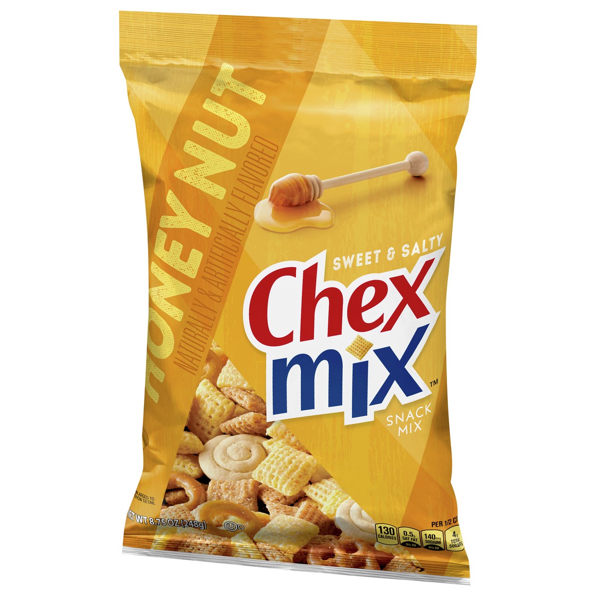 slide 9 of 13, Chex Mix Snack Party Mix, Honey Nut, Sweet Salty Pub Mix Snack Bag, 8.75 oz, 8.75 oz