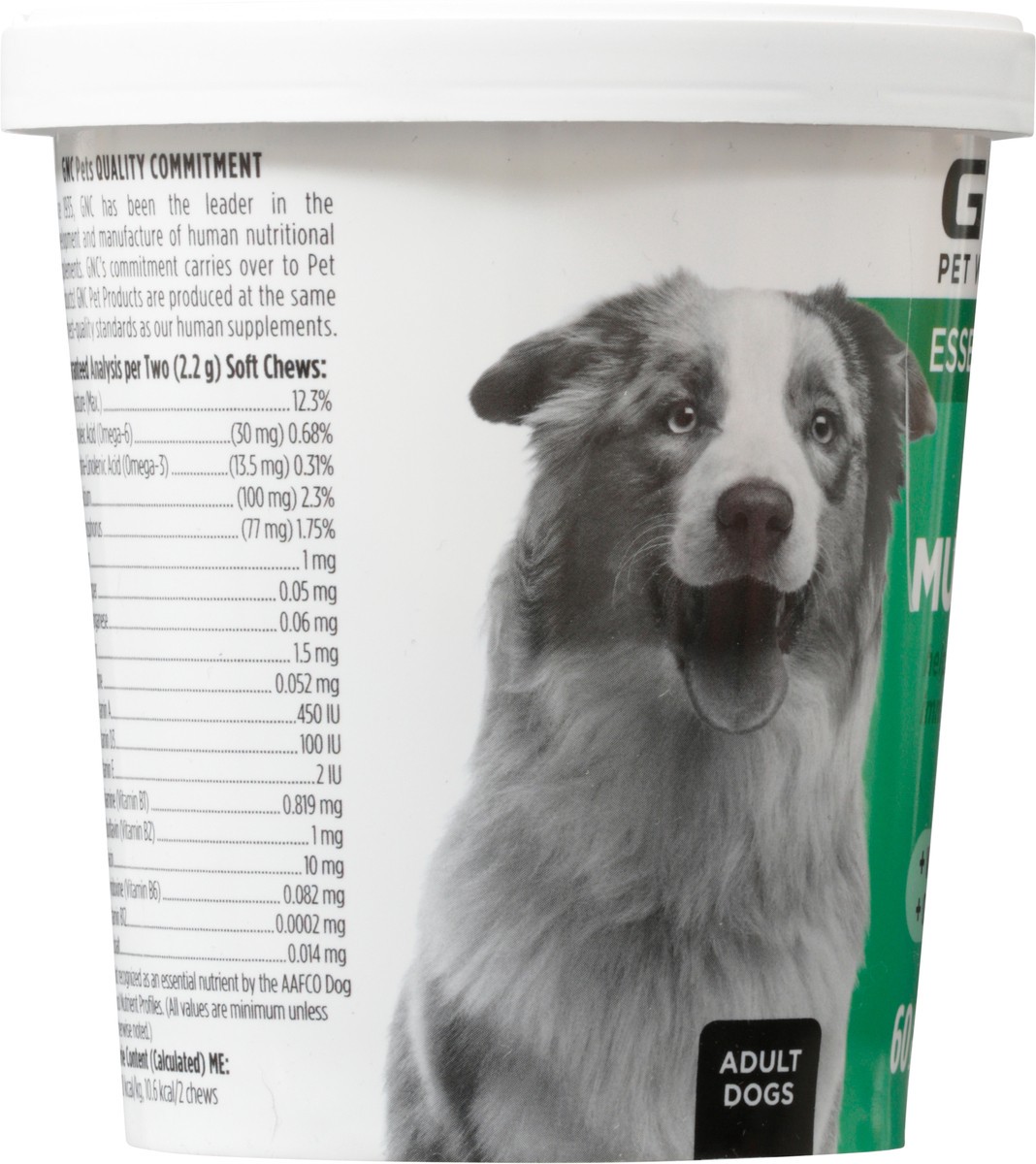 slide 5 of 10, GNC Essentials Multivitamin Adult Bacon Flavor Dog Chews 60 ea, 60 ct