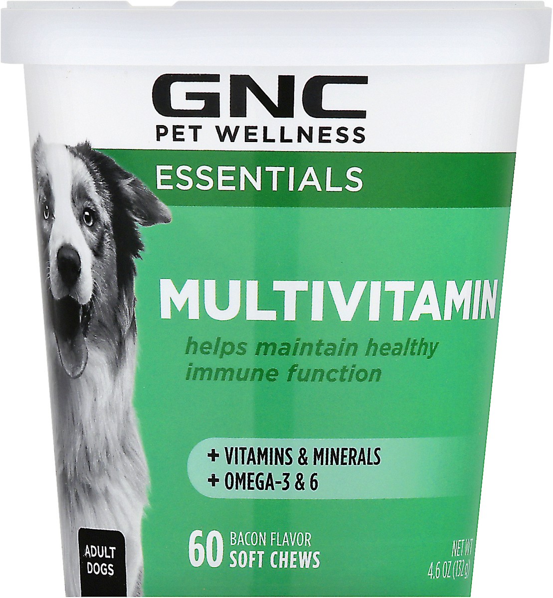 slide 1 of 10, GNC Essentials Multivitamin Adult Bacon Flavor Dog Chews 60 ea, 60 ct