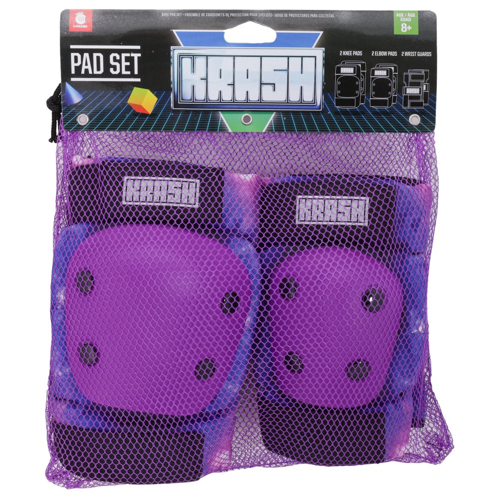 slide 1 of 1, C-Preme Krash Pad Set - Space Purple, 6 ct