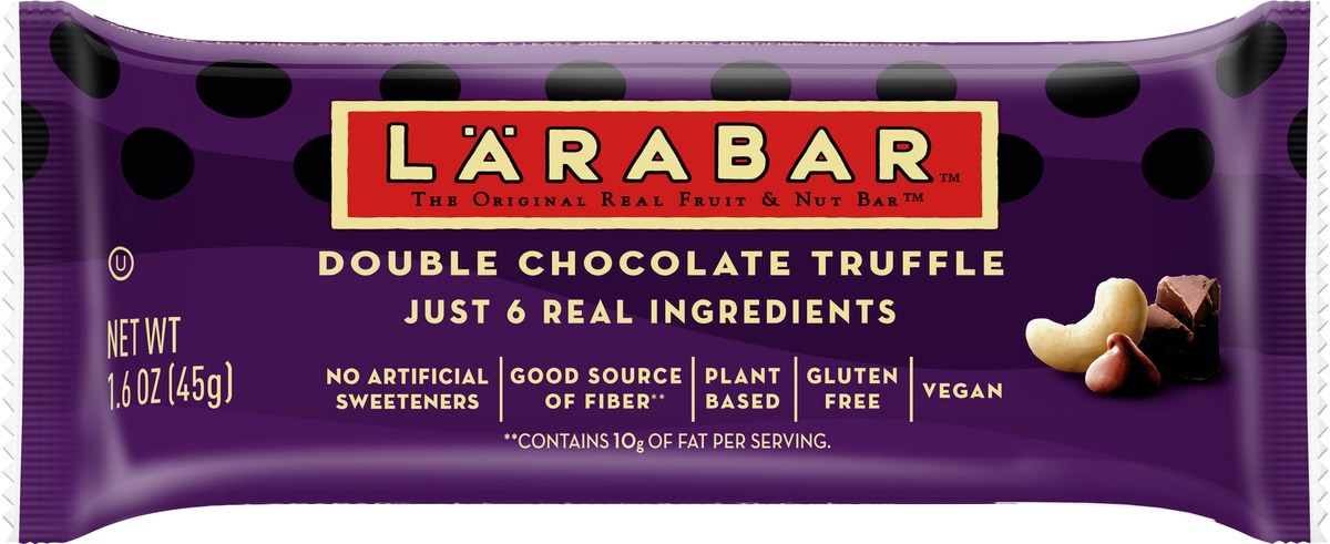 slide 9 of 9, LÄRABAR Double Chocolate Truffle Fruit and Nut Bar - 1.6 oz, 1.6 oz