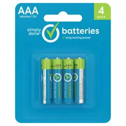 Simply Done Batteries Aaa Alkaline
