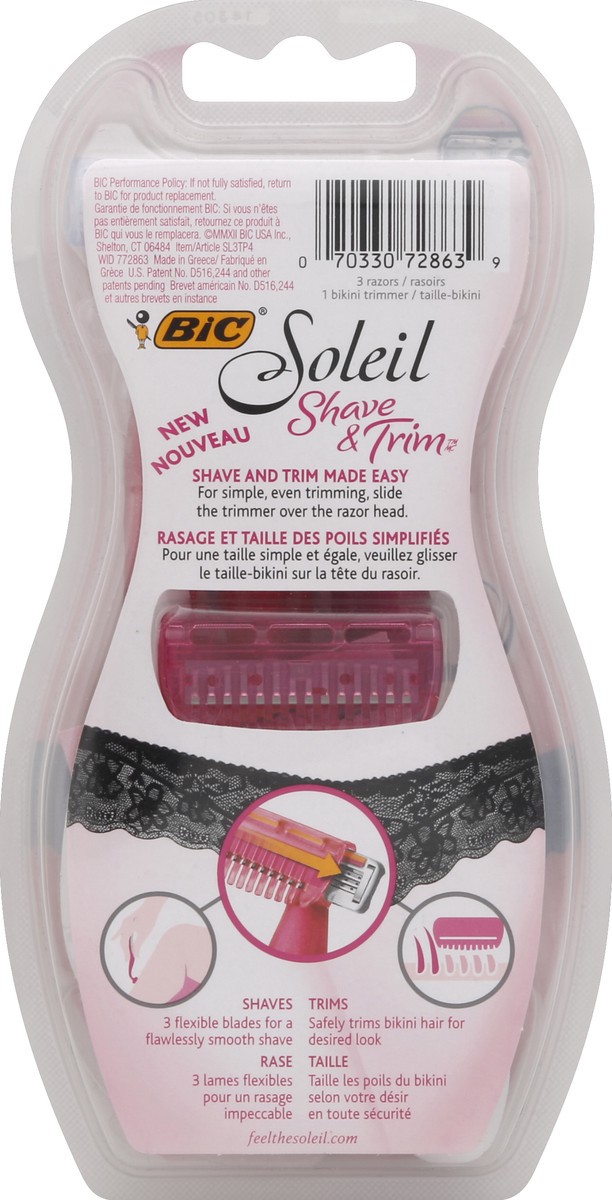 slide 2 of 3, BIC Razors/Bikini Trimmer 1 ea, 4 ct