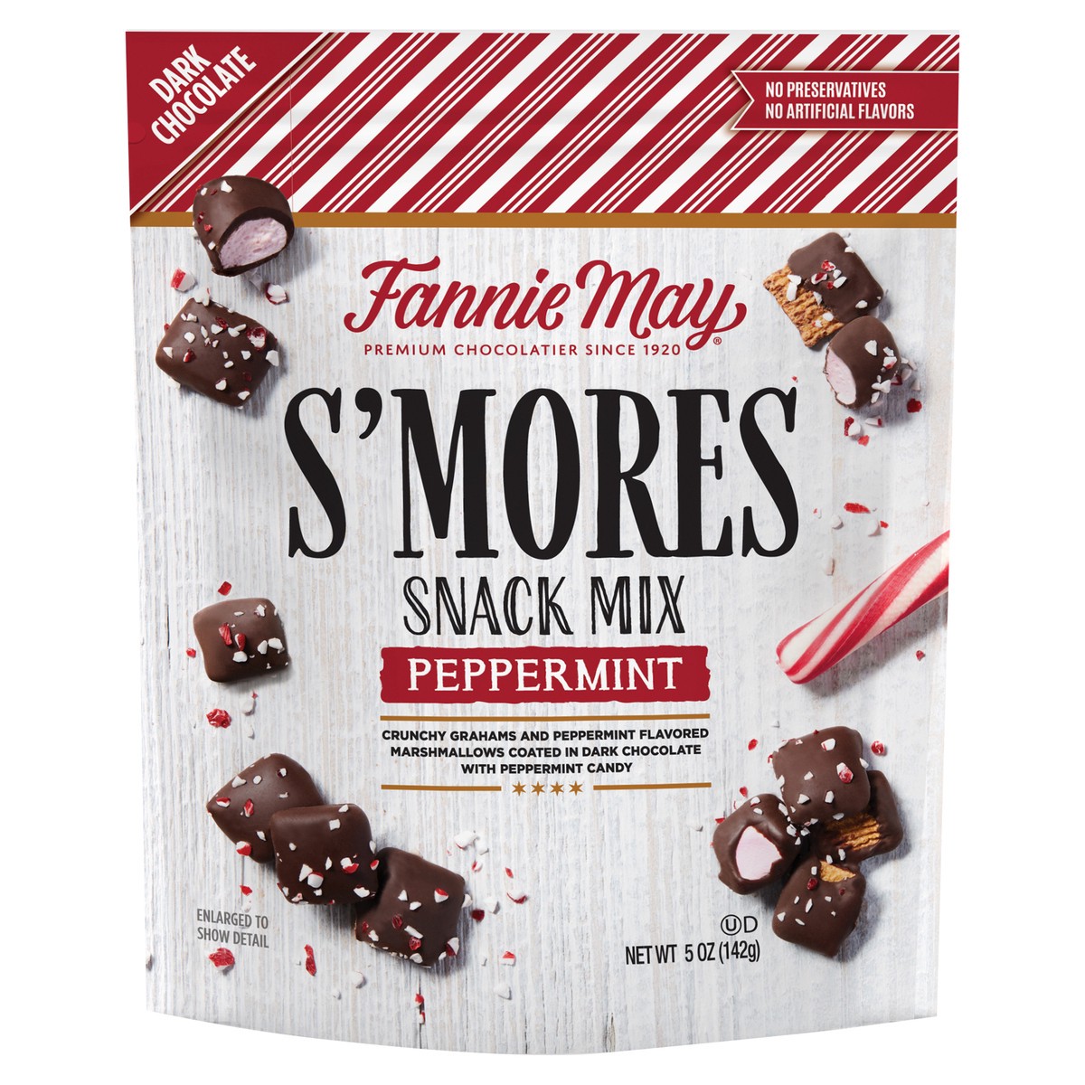 slide 1 of 3, Fannie May S'Mores Dark Chocolate Peppermint Snack Mix 5 oz, 5 oz