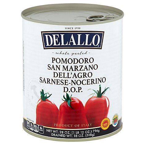 slide 1 of 1, Delallo Tomatoes Imported San Marzano - 28 Oz, 28 oz