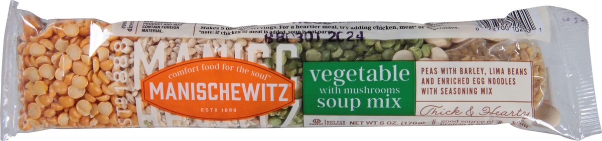 slide 6 of 9, Manischewitz Vegetable with Mushrooms Soup Mix 6 oz, 6 oz