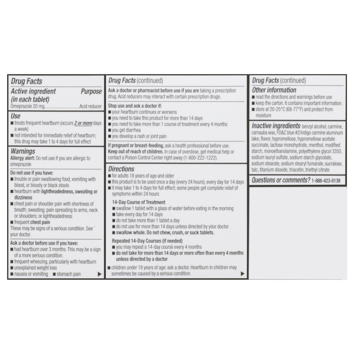 slide 16 of 16, TopCare Health 20 mg Wildberry Mint Omeprazole 14 Tablets, 14 ct
