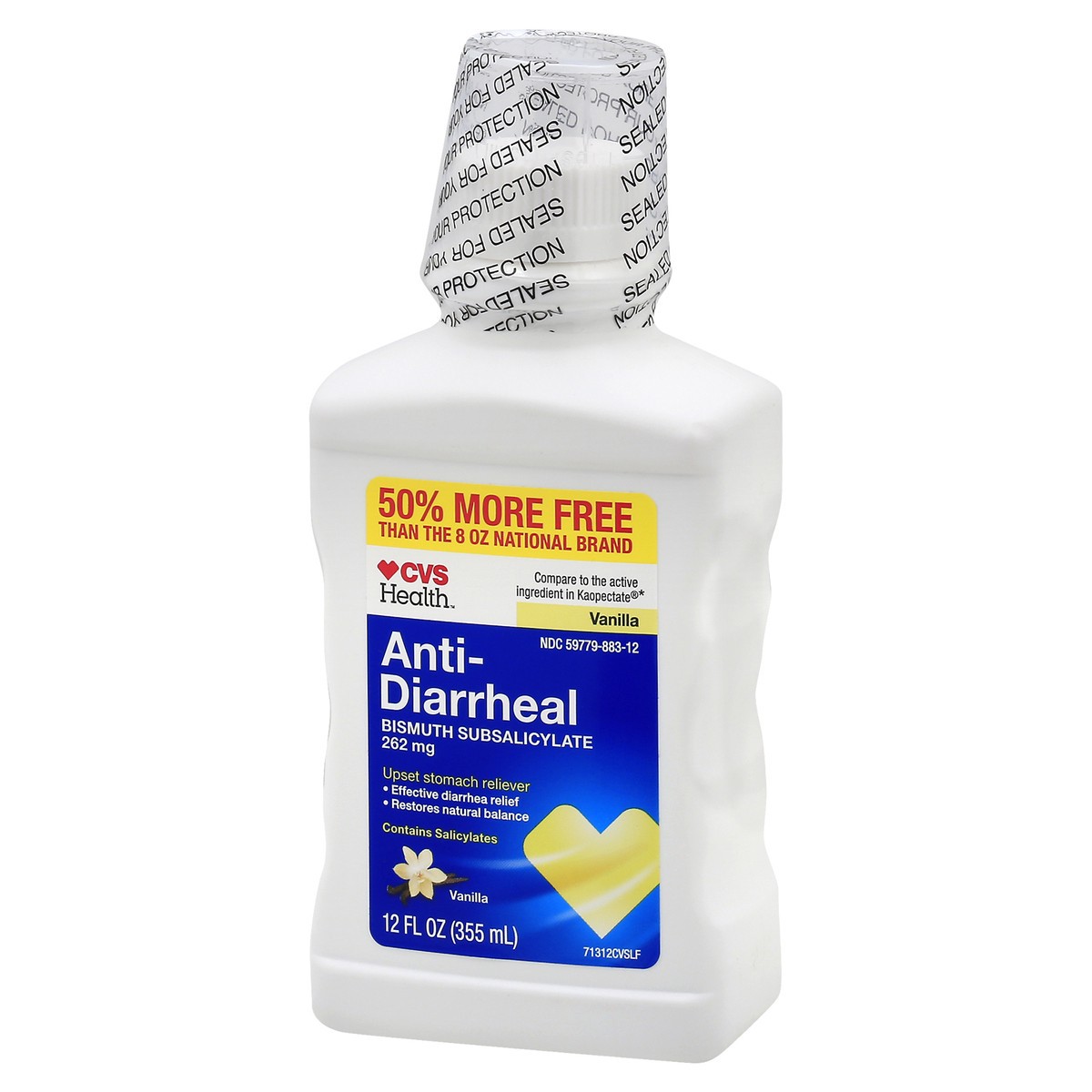 slide 8 of 10, CVS Health Anti-Diarrheal Liquid, Vanilla, 12 Fl Oz, 1 ct