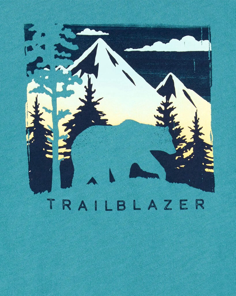 slide 2 of 2, Carter's Kid Trailblazer Short-Sleeve Tee - Green Teal M, 1 ct