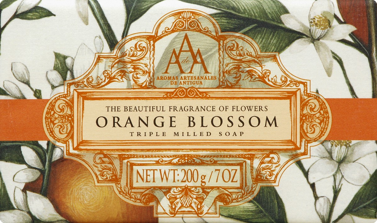 slide 4 of 4, AAA Aromas Artisanales De Antigua.7 oz. Triple Milled Soap - Floral Orange Blossom, 1 ct