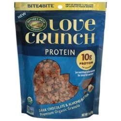 Nature's Path Organic Love Crunch Protein Organic Premium Dark Chocolate & Almond Butter Granola 11 oz