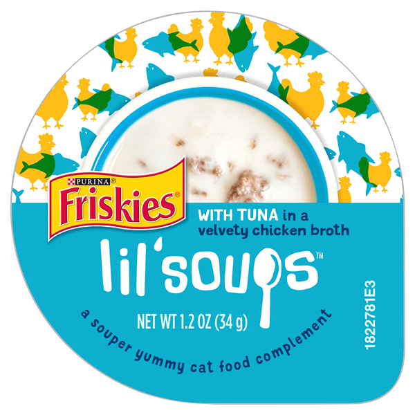 slide 1 of 1, Friskies Lil Soups - Tuna in Chicken Broth, 1.2 oz