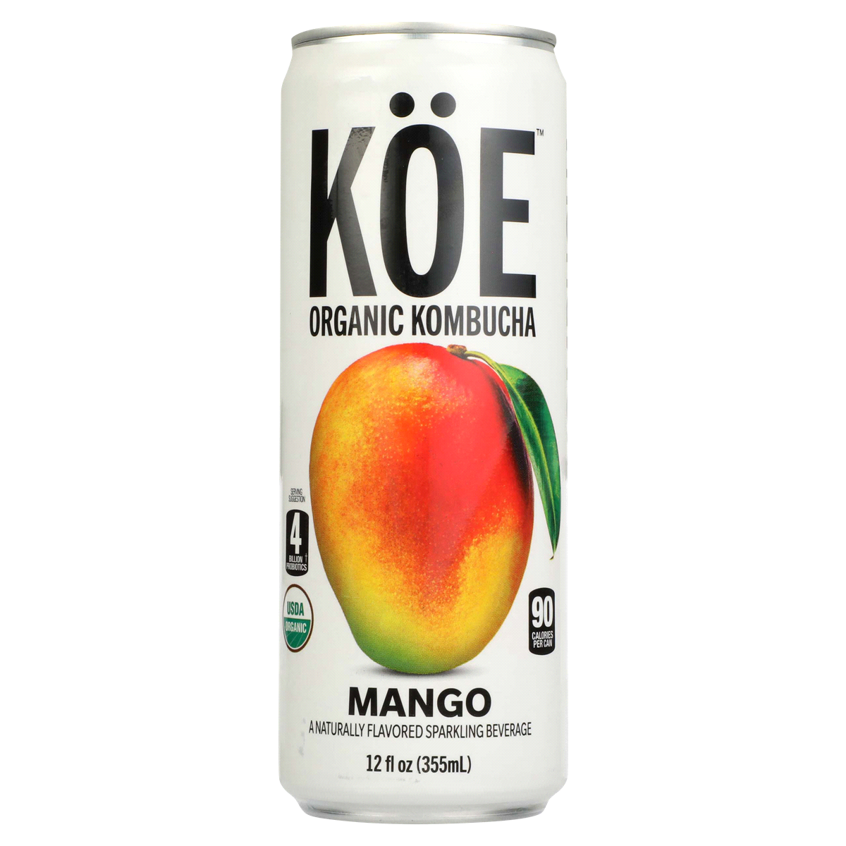 slide 1 of 13, KÖE Organic Kombucha Mango - 12 oz, 12 oz