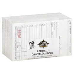 First Street 1a Sales Book