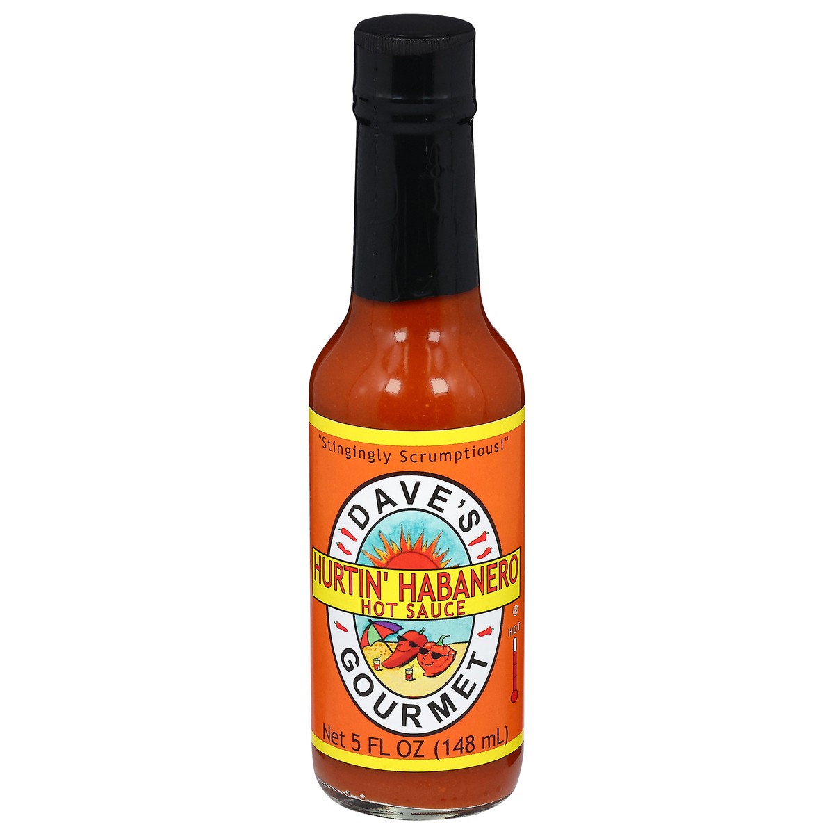 slide 1 of 2, Dave's Gourmet Hot Hurtin' Habanero Hot Sauce 5 fl oz, 5 fl oz