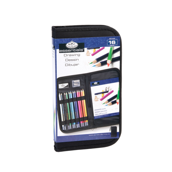 slide 11 of 19, Royal & Langnickel Royal Artist Essentials Keep N' Carry Drawing Set, 16 ct
