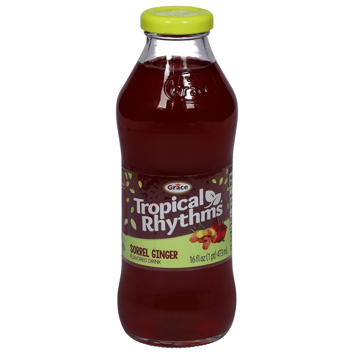 slide 1 of 9, Grace Tropical Rhythms Sorrel Ginger Flavored Drink - 16 fl oz, 16 fl oz