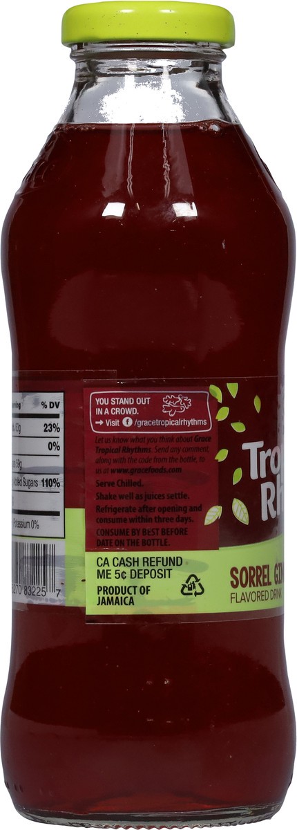 slide 5 of 9, Grace Tropical Rhythms Sorrel Ginger Flavored Drink - 16 fl oz, 16 fl oz