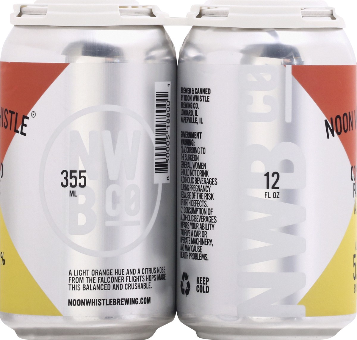 slide 8 of 9, Noon Whistle Brewing Co., Cozmo Pale Ale 6Pk, 1 ct