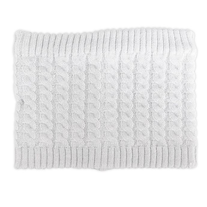 slide 1 of 1, NYGB Fisherman Cable Knit Scarf - Cloud Grey, 1 ct