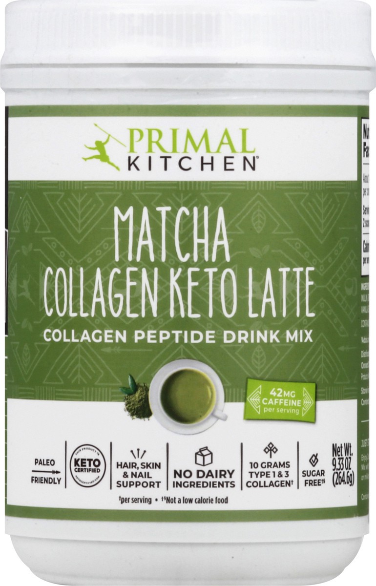 Primal Kitchen Collagen Keto Latte Matcha Drink Mix 9.33 oz