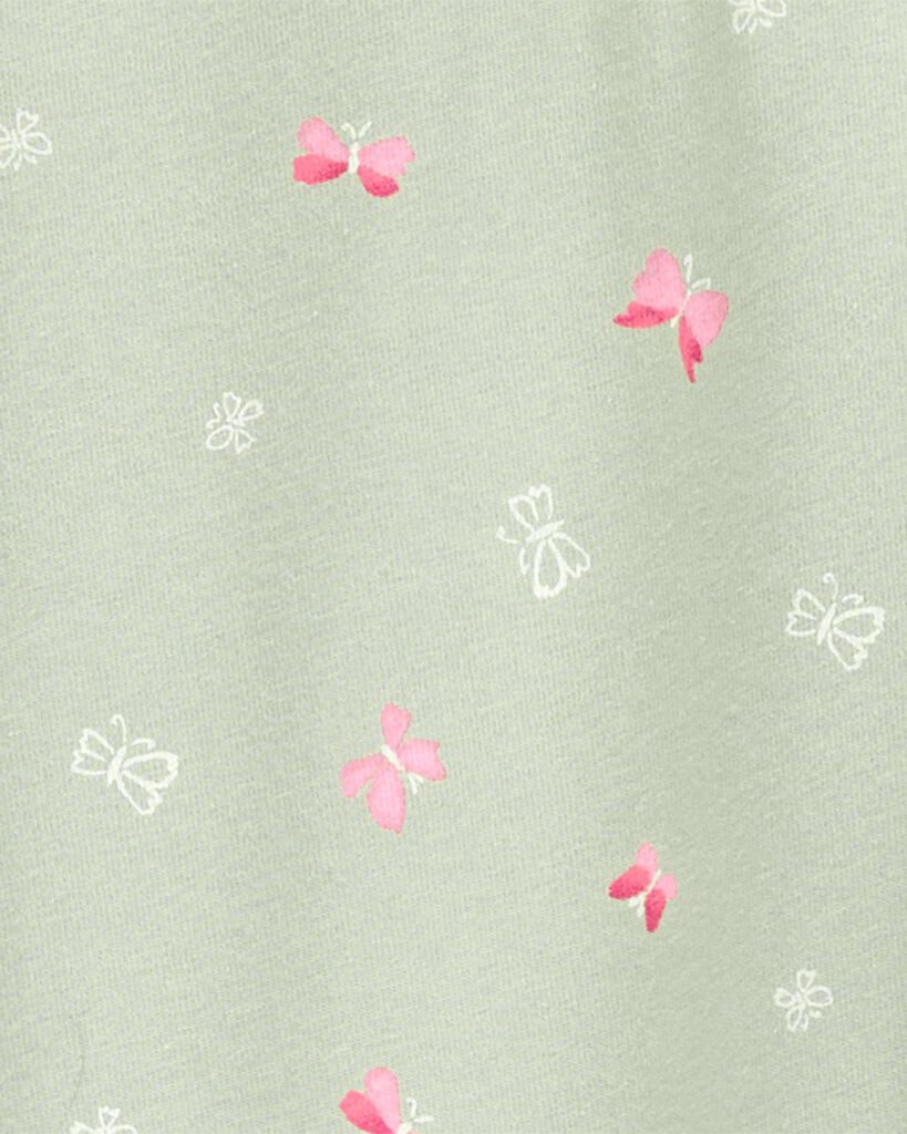 slide 3 of 3, Carter's Kid Floral Stretch Leggings - Green Green 5, 1 ct