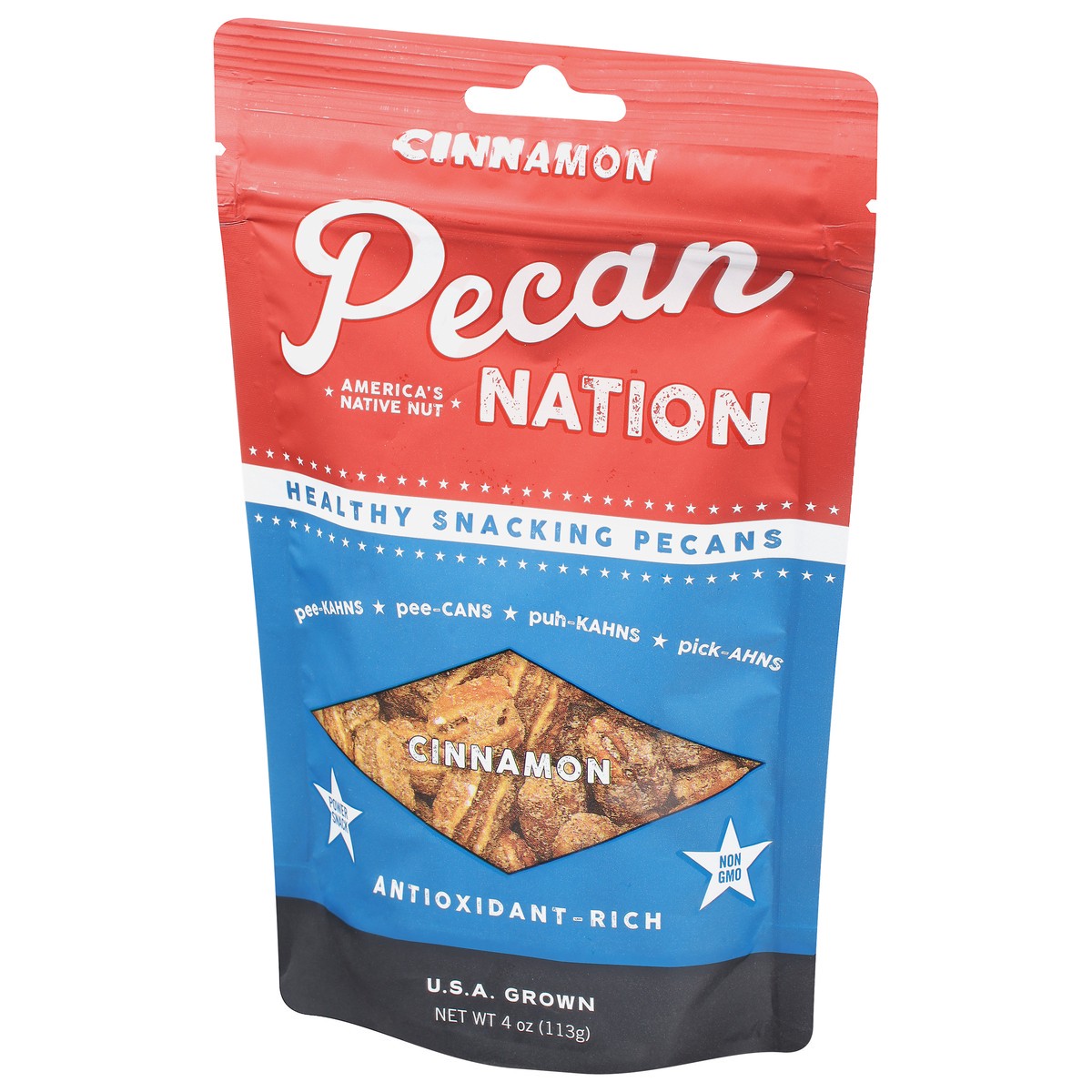 slide 8 of 13, Pecan Nation Cinnamon Snacking Pecans, 4 oz