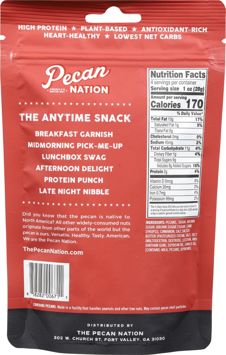 slide 6 of 13, Pecan Nation Cinnamon Snacking Pecans, 4 oz