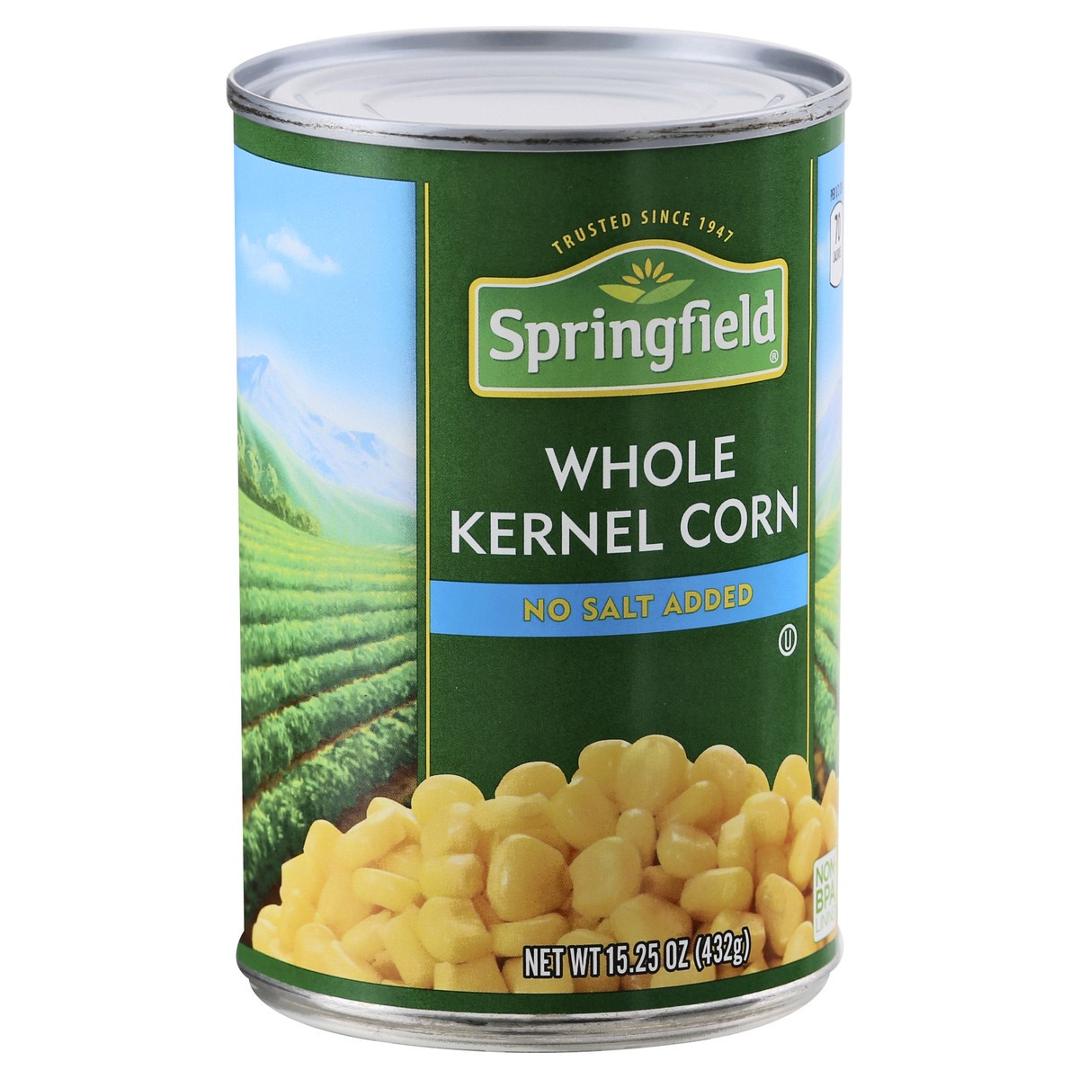 slide 2 of 10, Springfield Whole Kernel Corn No Salt Added, 15.25 oz