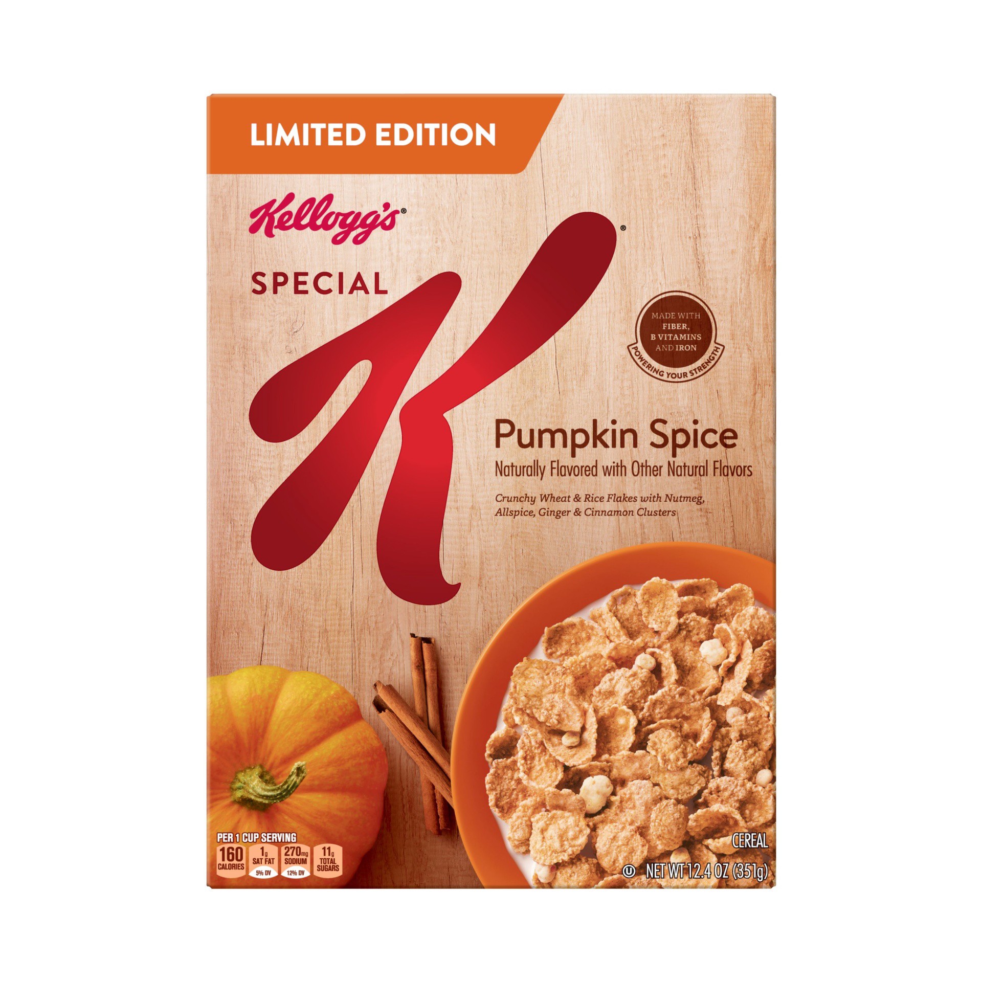 slide 7 of 7, Special K Pumpkin Spice Crunch Cereal, 12.4 oz