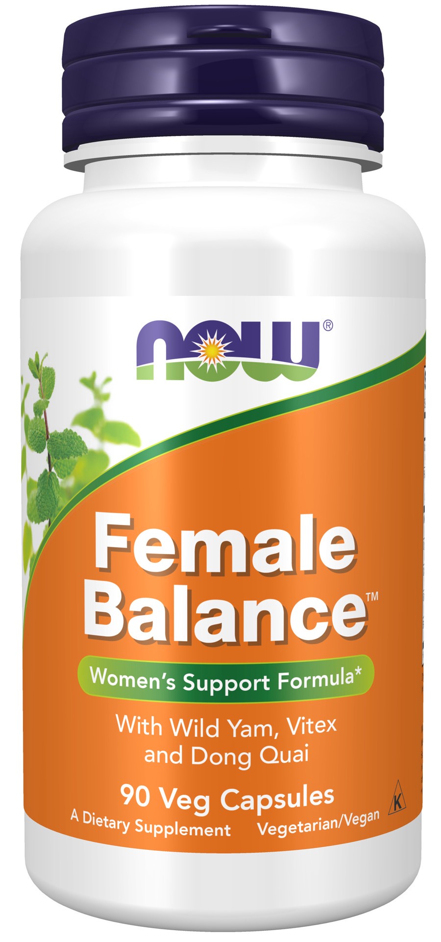 slide 1 of 4, NOW Female Balance™ - 90 Veg Capsules, 90 ct