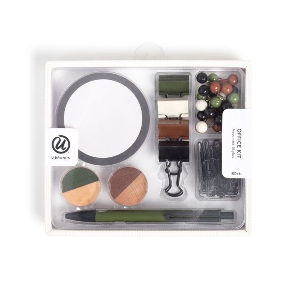 slide 1 of 4, U Brands® Novelty Stationery Kit, Off Beat Geo, Kit Of 80 Pieces, 1 ct
