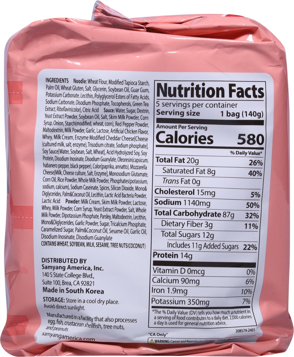 slide 5 of 14, Samyang Buldak Spicy Rose Ramen 5 - 4.93 oz Bags, 5 ct