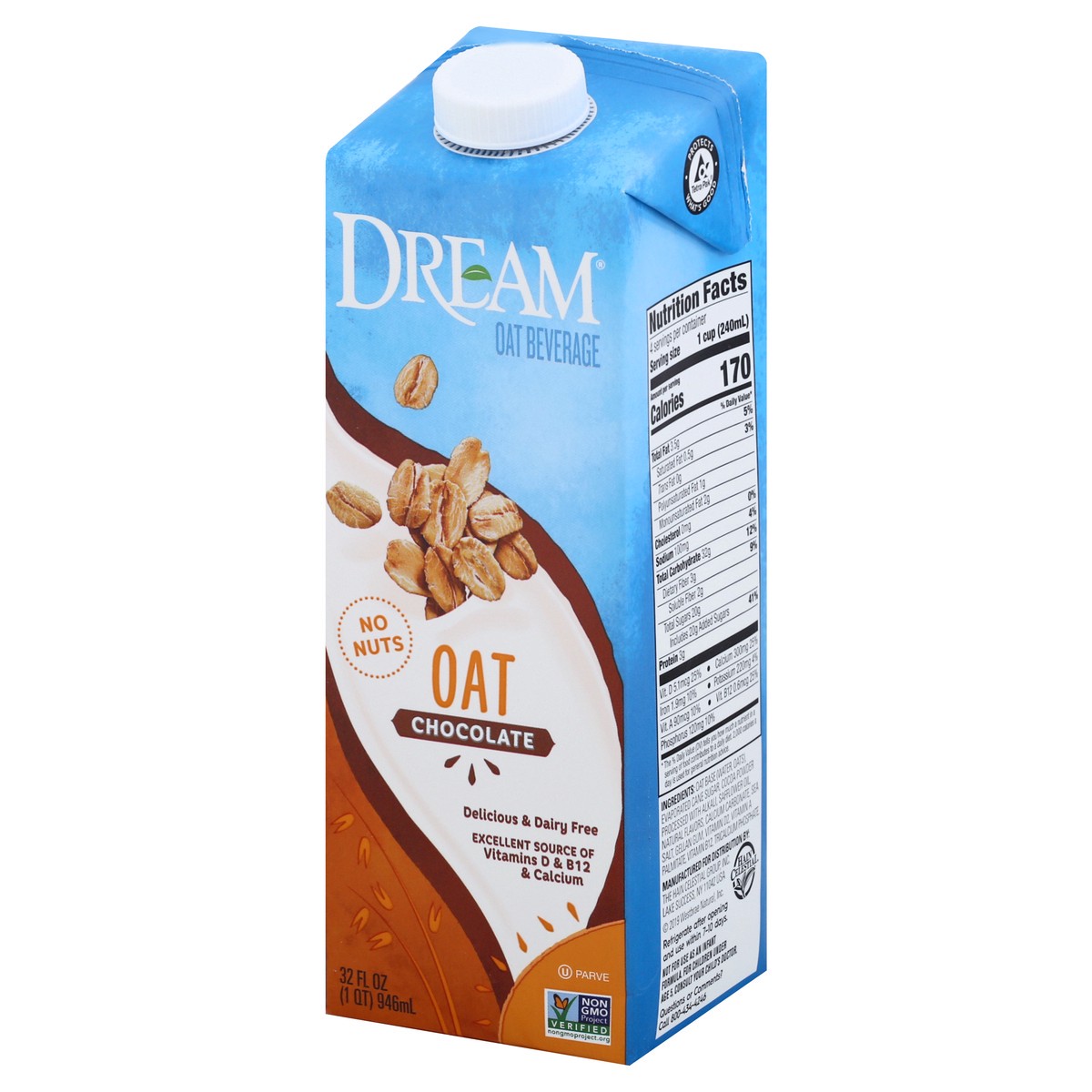 slide 3 of 13, Dream Chocolate Oat Milk, 32 fl oz