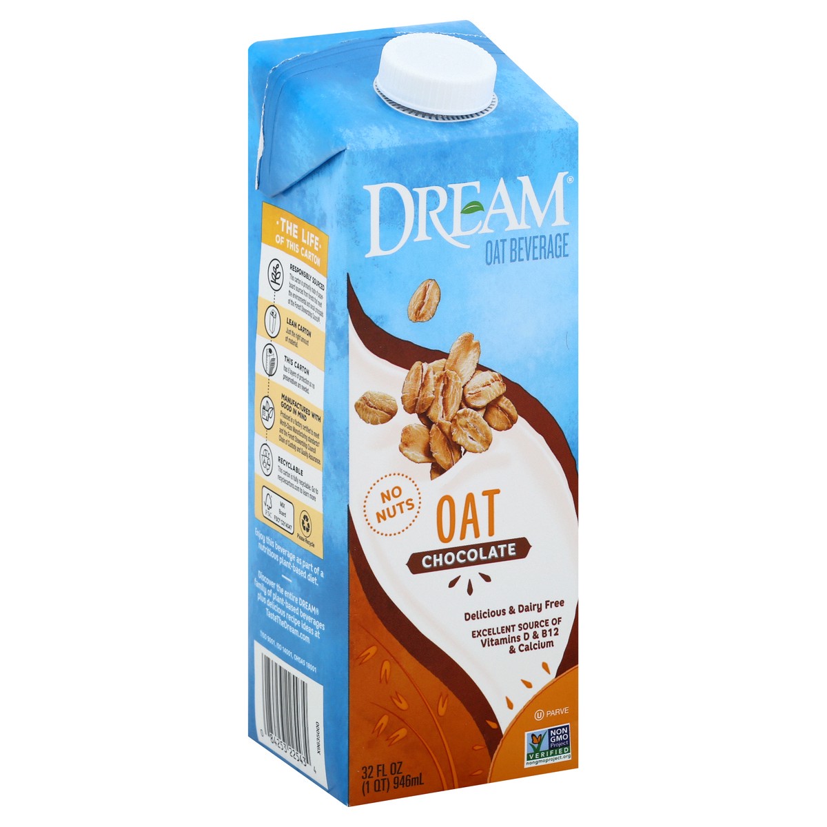 slide 6 of 13, Dream Chocolate Oat Milk, 32 fl oz