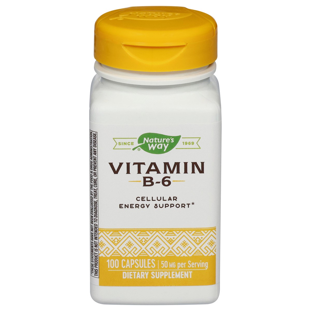 slide 1 of 1, Nature's Way 50 mg Vitamin B-6 100 Capsules, 100 ct; 100 mg