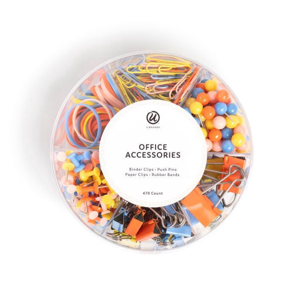 slide 1 of 4, U Brands® Office Accessory Kit, Playground Primary, Kit Of 470 Pieces, 1 ct